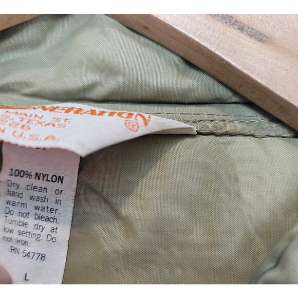 Vintage Puffer Coat Mens Sz Large Tan Brown 80s Utility Farm Ranch Western Warm - Picture 10 of 12